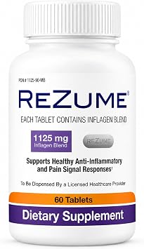 CryoDerm REZUME Tablets Full Spectrum Inflagan Blend Formula (60 Count)