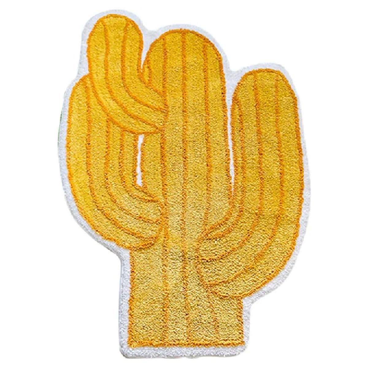 Tapis de bain antidérapant jaune 80 x 110 cm lavable pour salle de bain