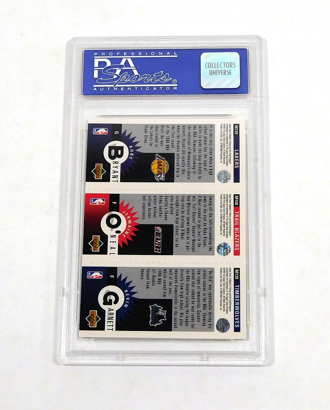 Amazon.com: 1996-97 Collector's Choice Kobe Bryant/Kevin Garnett/J