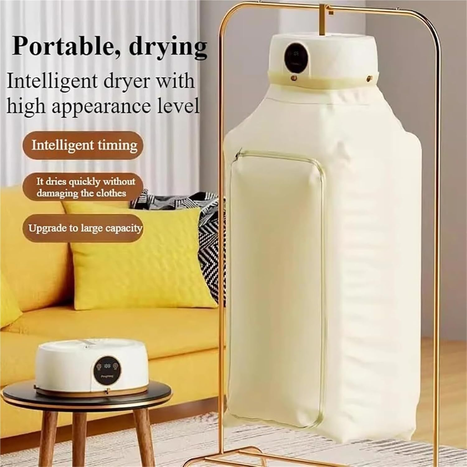 Automatic Ironing Machine, Portable Clothes Dryer for Home Use, Garment Steamer Folding Shirt with Wireless Remote Control