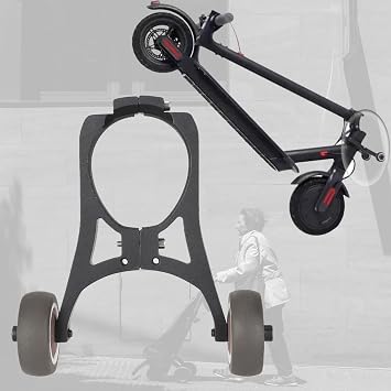 Compatible With Ninebot Max G30 Portable Electric Scooter Auxiliaries Wheel Brackets - Labour-Saving E-Scooter Handstand Holder Universal Storage Moving Accessory for Adults and Kids