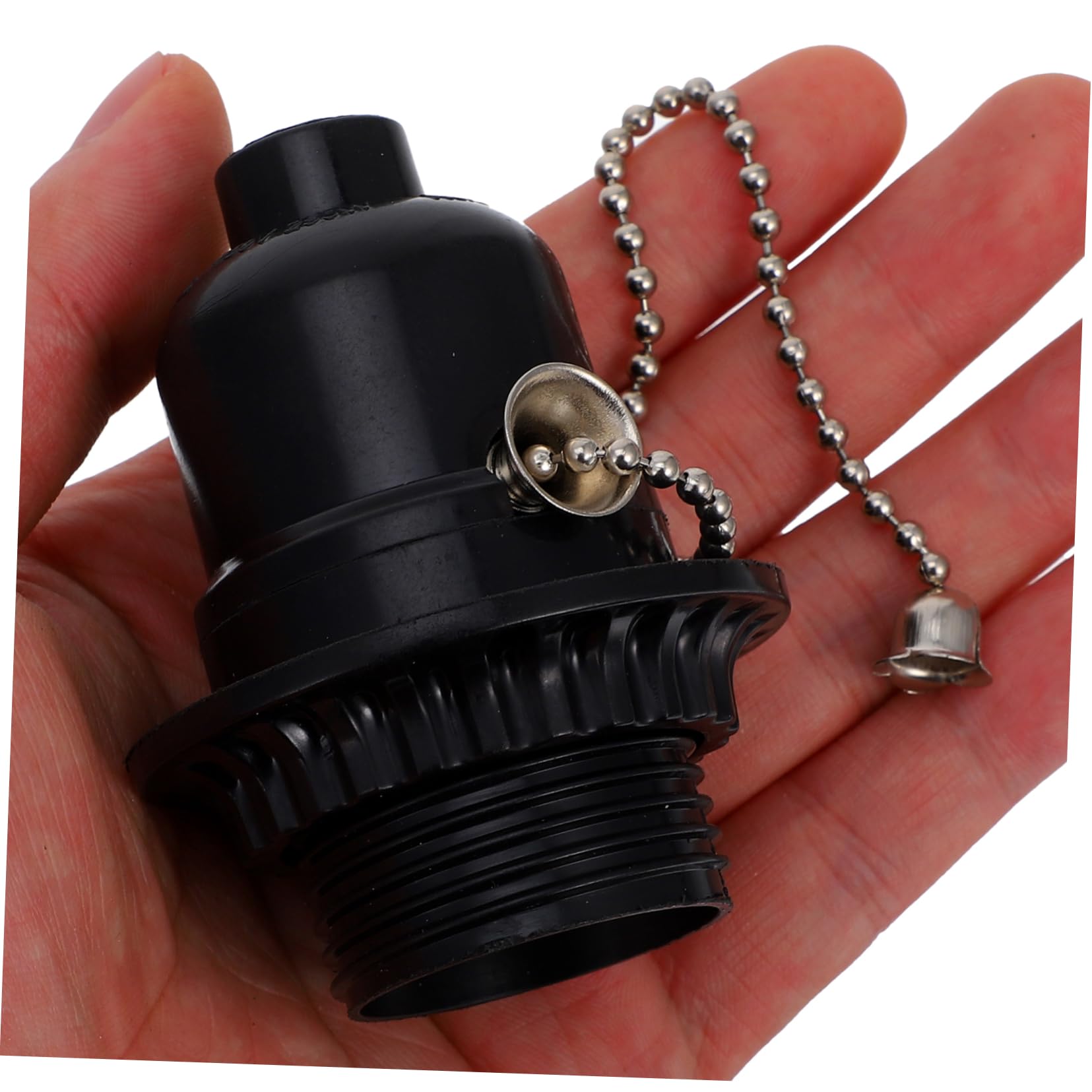 WOONEKY E26 Pull Chain Light Socket with Bakelite Body and Integrated Pull Switch for Table and Floor Lamps Easy Installation Compatible with Standard E26 Bulbs - Image 4