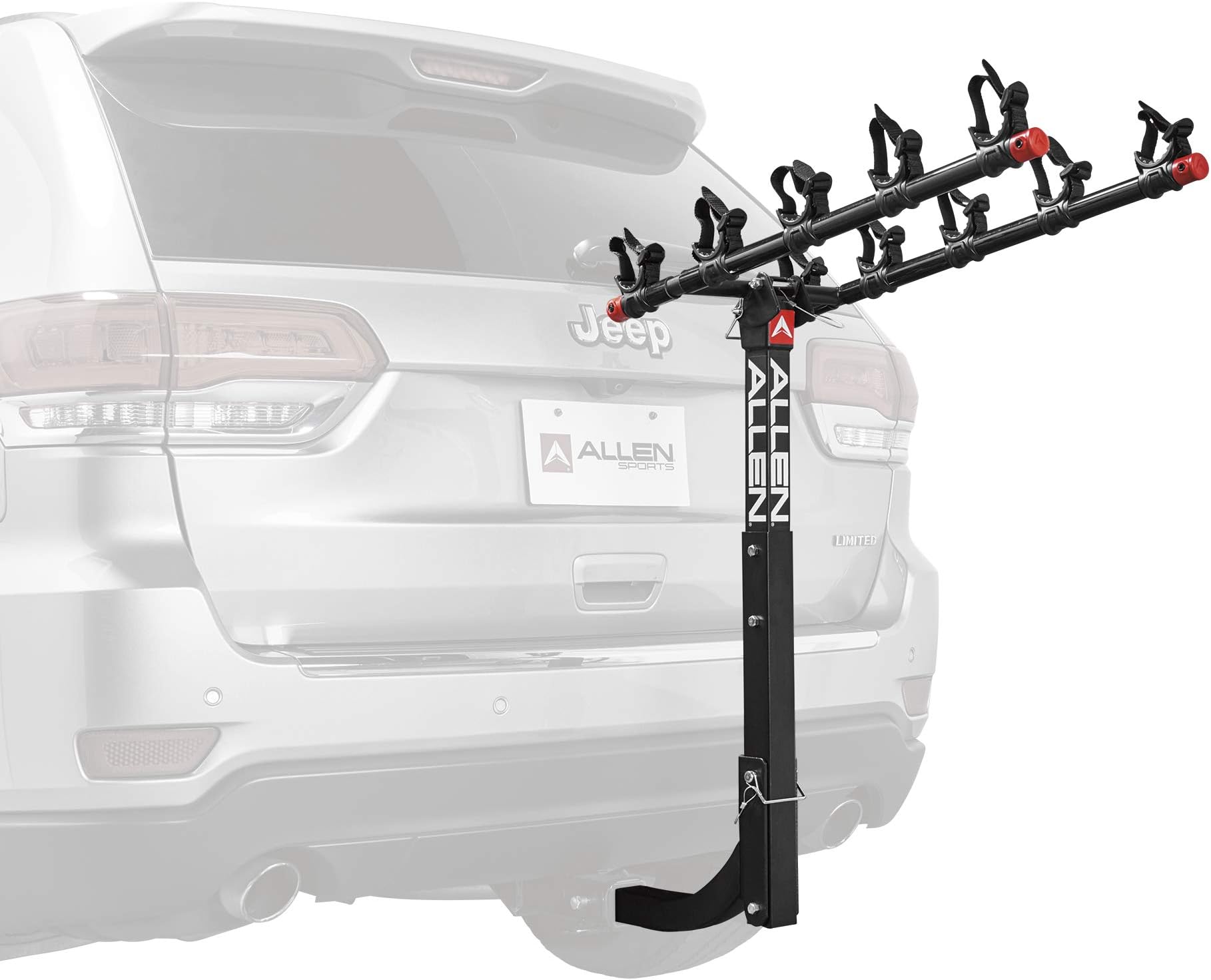 Allen Sports USA Deluxe 5 Hitch Mounted Bike Carrier - Black, 2-Inch