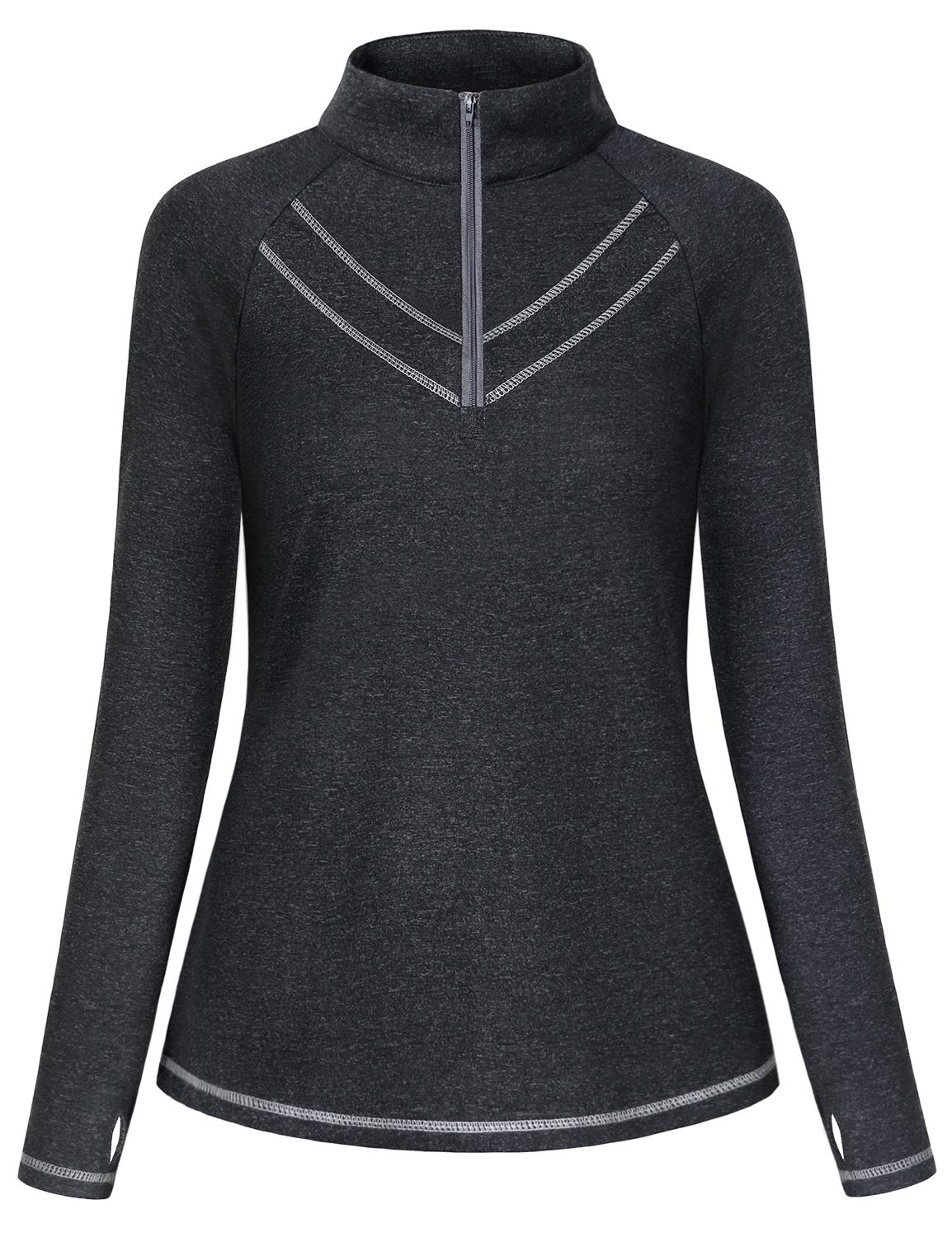 Vldnery Women Quick-Dry Line Decor Front Yoga Workout Shirts Athletic Gym Loose Fit Tops 2025