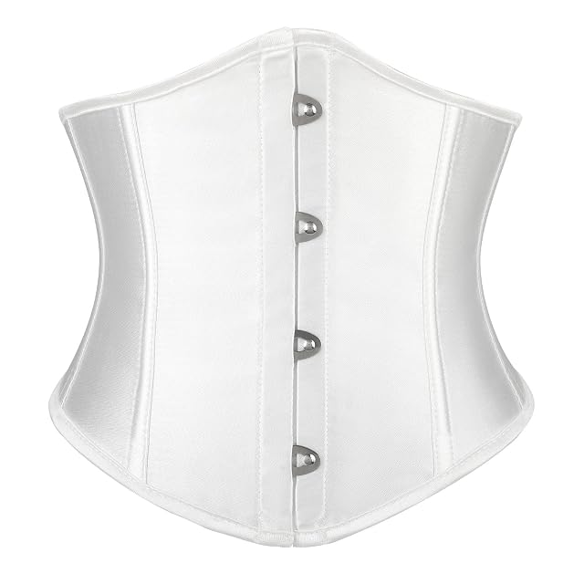 JASGOOD Corset Belt for Women Underbust Boned Lace Up Corset Wide Waist Corsets Halloween Cosplay Renaissance Pirate Belt