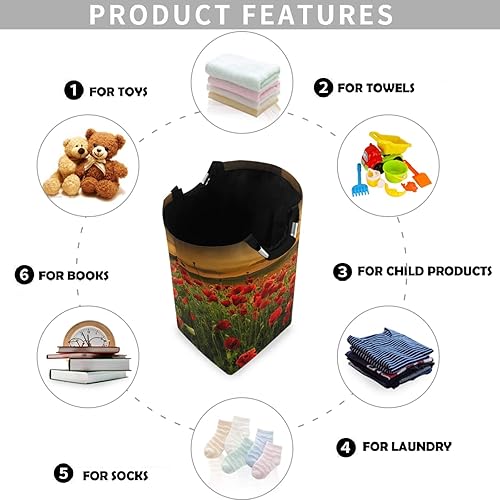 Miniatura 147 de visesunny Cesta de lavandería plegable para perro, marinero, animal, ancla de animales, con asa, juguetes y organización de ropa para baño