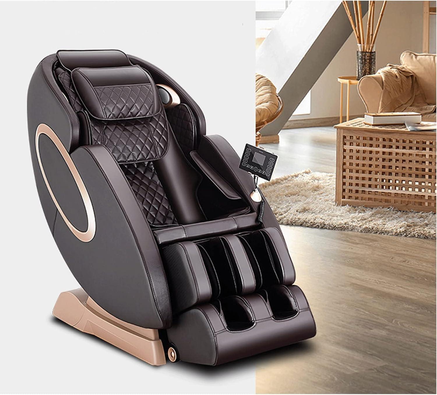 Smart Massage Chair Adult Automatic Space Cabin Home Full Body Multi-Function Intelligent Full Automatic Sofa Chair Apply to Father Mother Home Office