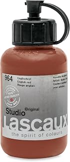 Lascaux Studio Acrylics - English Red, 85 ml bottle