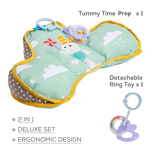 Miniatura 6 de Taf Toys Almohada para bebés de 2 a 6 meses, permite un desarrollo más fácil y una crianza más fácil, desarrollo natural, cómodo tiempo boca abajo,