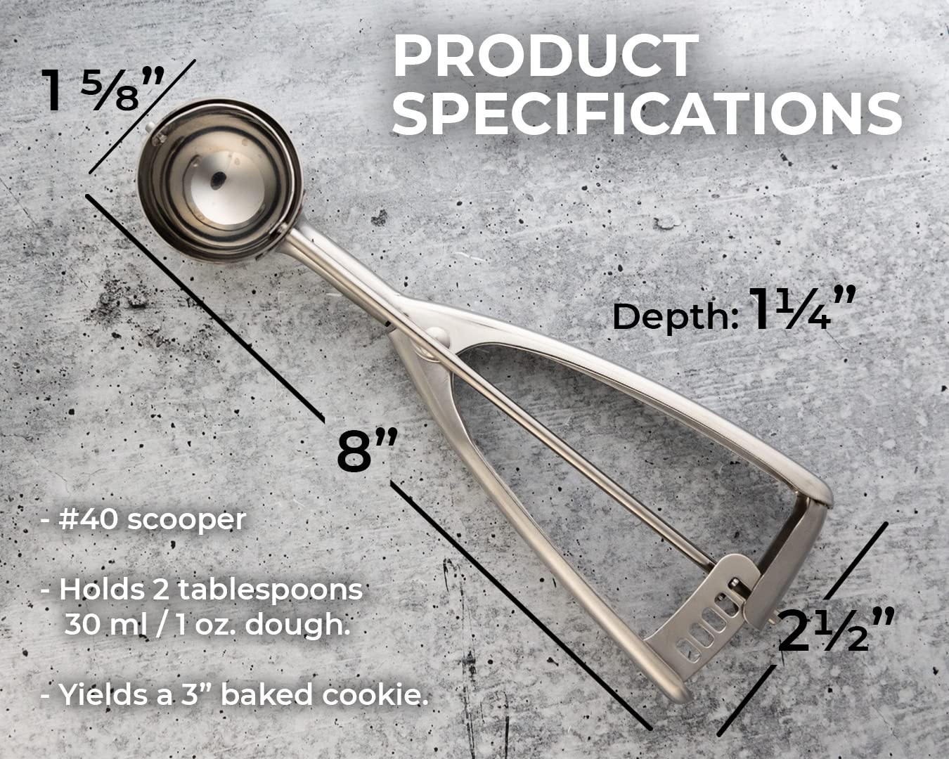 Saffron & Sage Home Living Ice Cream Scoops 1.57 x 8.07 x 2.16