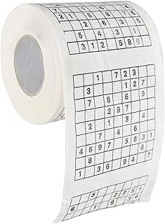Home-X Sudoku Toilet Paper, Festive Gag Gift, Fun Birthday Party Novelty Gift Idea Prank, Fun Game, Puzzle Game