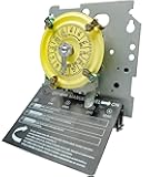 T104M Mechanical Time Switch, 208-277V AC, 5HP DPST, 24-Hour 12 ON/Off, Heavy Duty Electromechanical Outdoor Timer, 40A Max - Ideal for Pool Pumps, Lights, Fans, and HVAC Systems