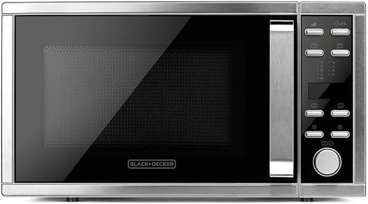 Black+Decker BXMY901E, Forno a Microonde Combinato, Grill, Convezione, 25L,  900W Potenza, 1000W Grill, 5 Livelli di Potenza, Scongelamento, Menu  Automatico 9 Ricette, Timer 95min, 2 Funzioni Combinate : Amazon.it: Casa e  cucina