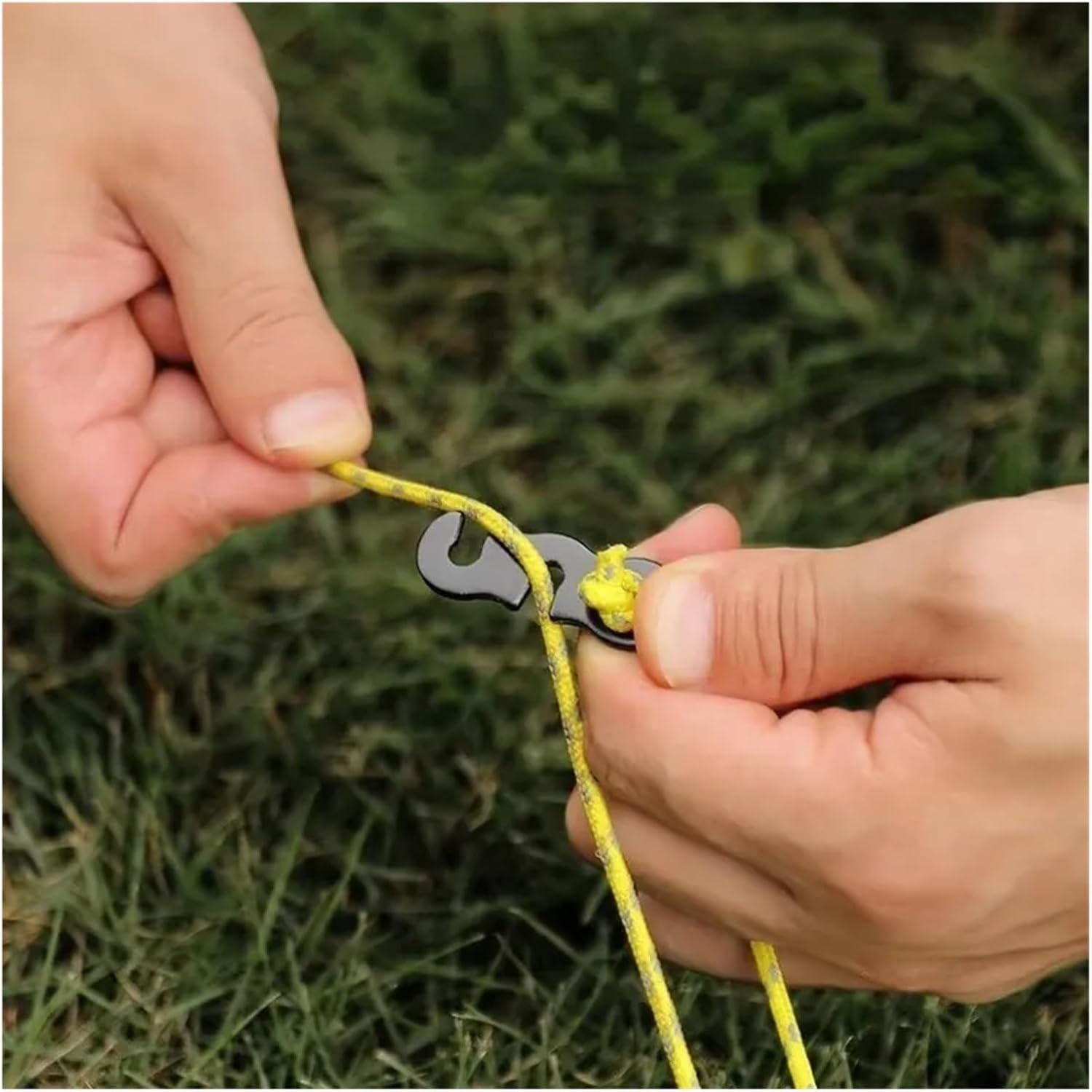 Guyline Tensioner Outdoor Adjustable Camping Tent Rope Hook S-Type Tension Regulator Fastener Set Fastening Accessories 30-Piece for Rope Tension Adjustment(Orange)
