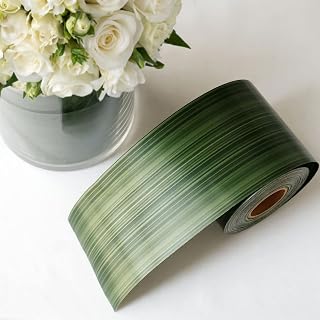 Efavormart 50 Yards | 4" Green Ti Leaf Two Sided Craft Satin Bouquet Ribbon Wrap, Waterproof Floral DIY Supplies