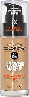 Sponsored Ad - Revlon ColorStay Liquid Foundation Makeup for Combination/Oily Skin SPF 15, Longwear Medium-Full Coverage w...