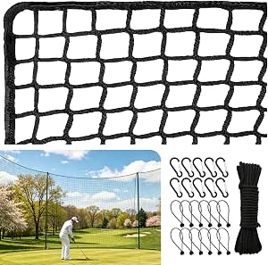 Multi-Sport Golf Practice Hitting Net, Durable Weatherproof Training Net for Backyard Indoor Outdoor Use