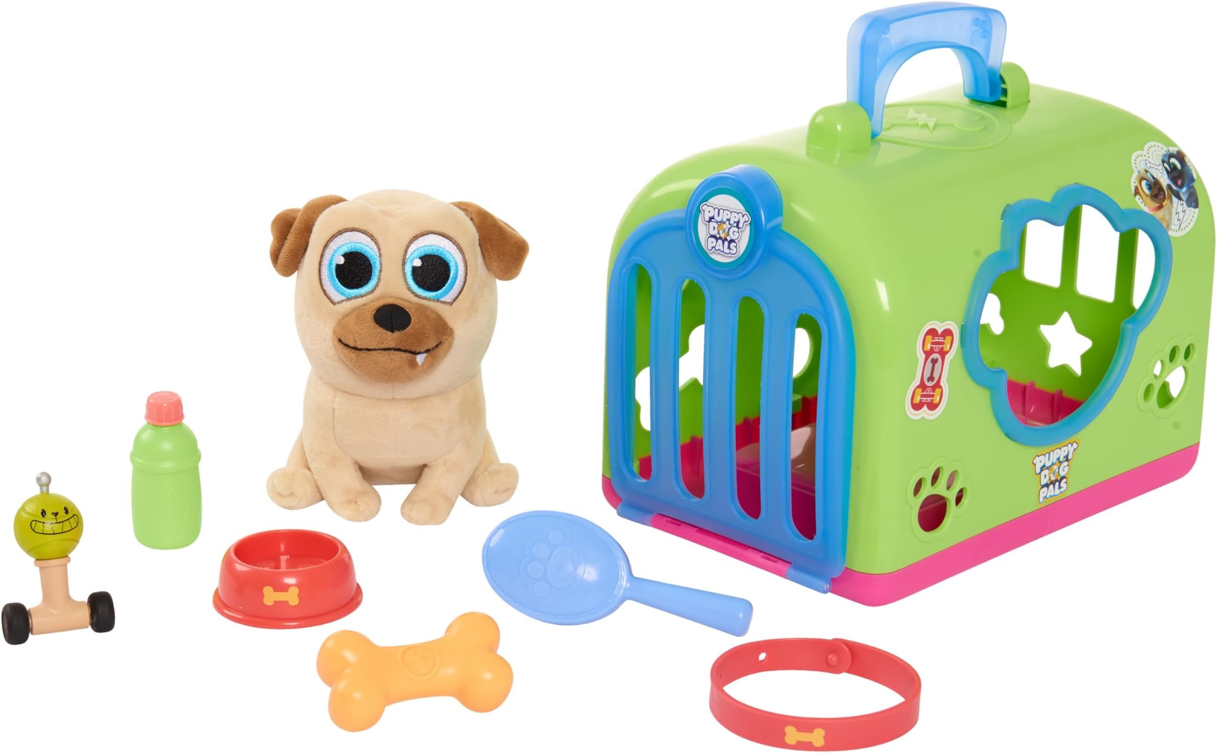 Puppy Dog Pals Groom and Go Pet Carrier, Rolly, Kids Toys for Ages 3 Up by Just Play