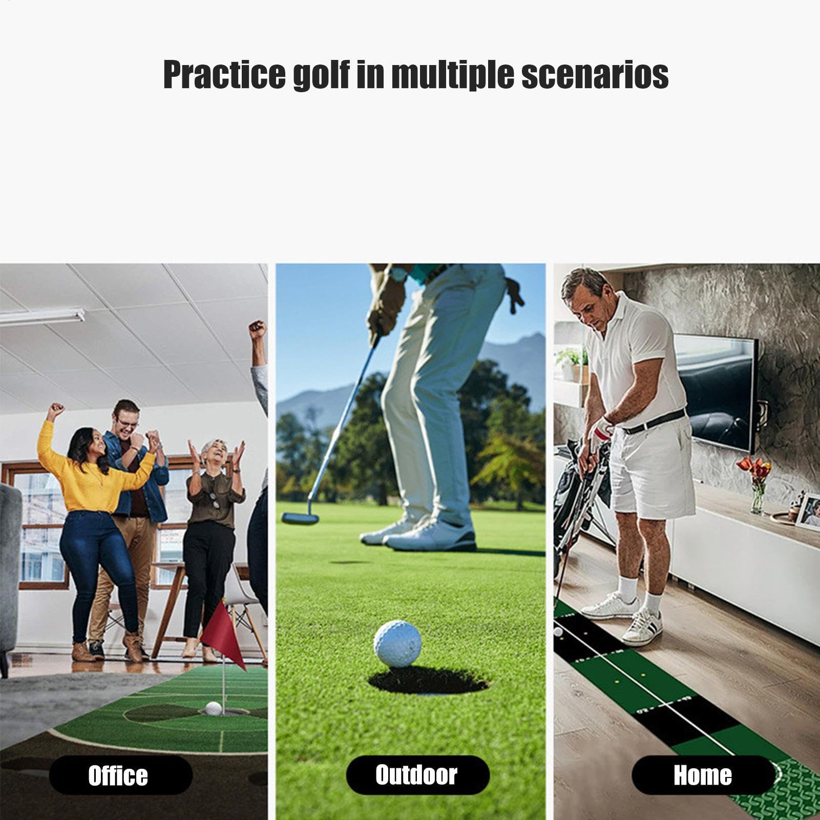 Copa de golf – Copa de regulación de putter de aleación de aluminio en todas las direcciones | Agujero de práctica de copa | Ayudas de entrenamiento en interiores y exteriores mejoran las habilidades