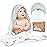 KeaBabies Hooded Baby Towel for Newborn - Viscose Derived from Bamboo Large Baby Bath Towels with Hood for Boys, Girls, Toddler, Extra Absorbent & Soft Newborn Bath Essentials (Lunaris, Regular)
