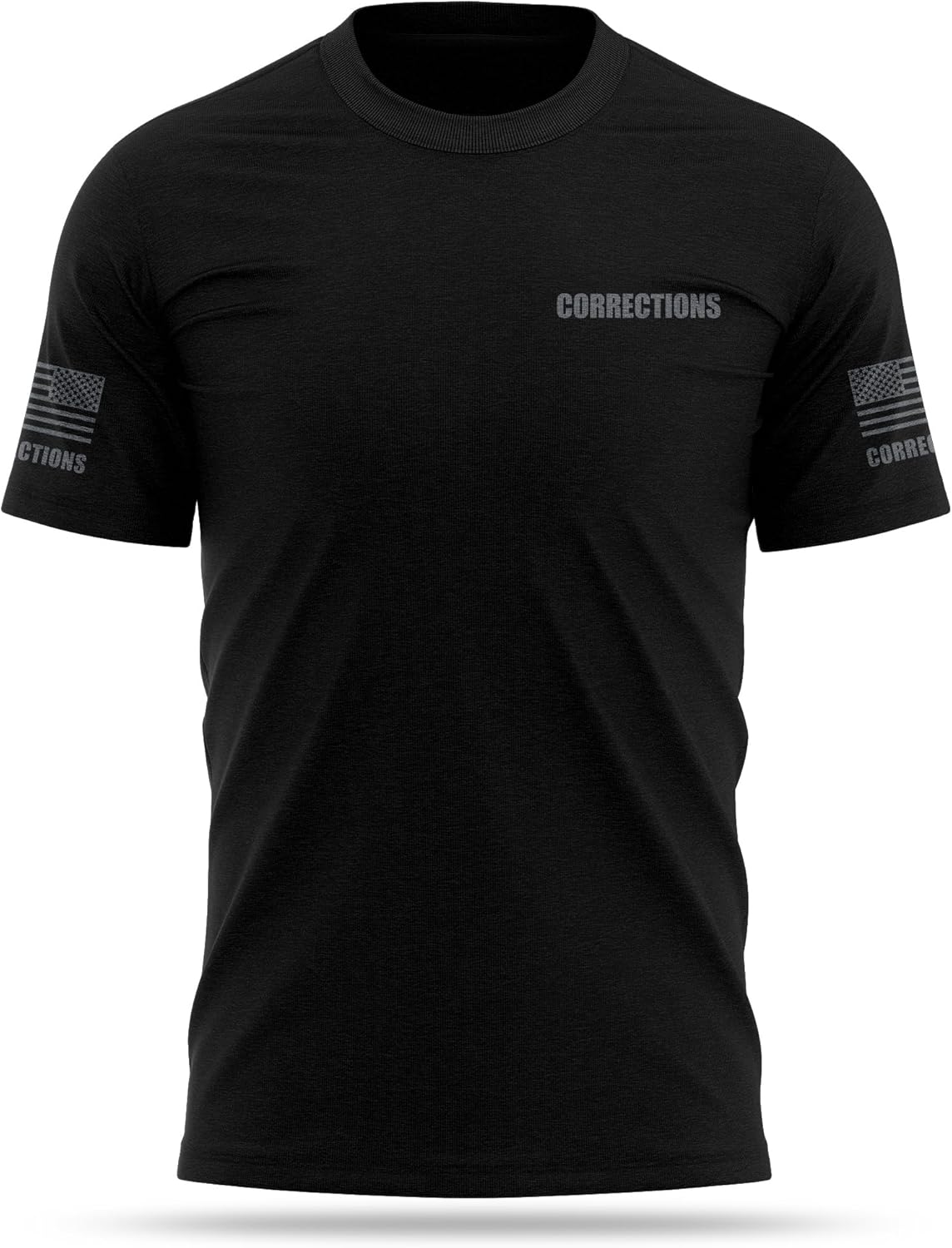 Correction Cotton Blend Shirt - USA Patriotic Durable Tee - Soft Comfort. Perfect for on Duty