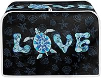 Vista 10 de Veniyate 2 Slice Toaster Cover Kitchen Mushroom Print Small Appliance Cover Bread Maker Dust and Fingerprint Protection, Lightweight and Durable