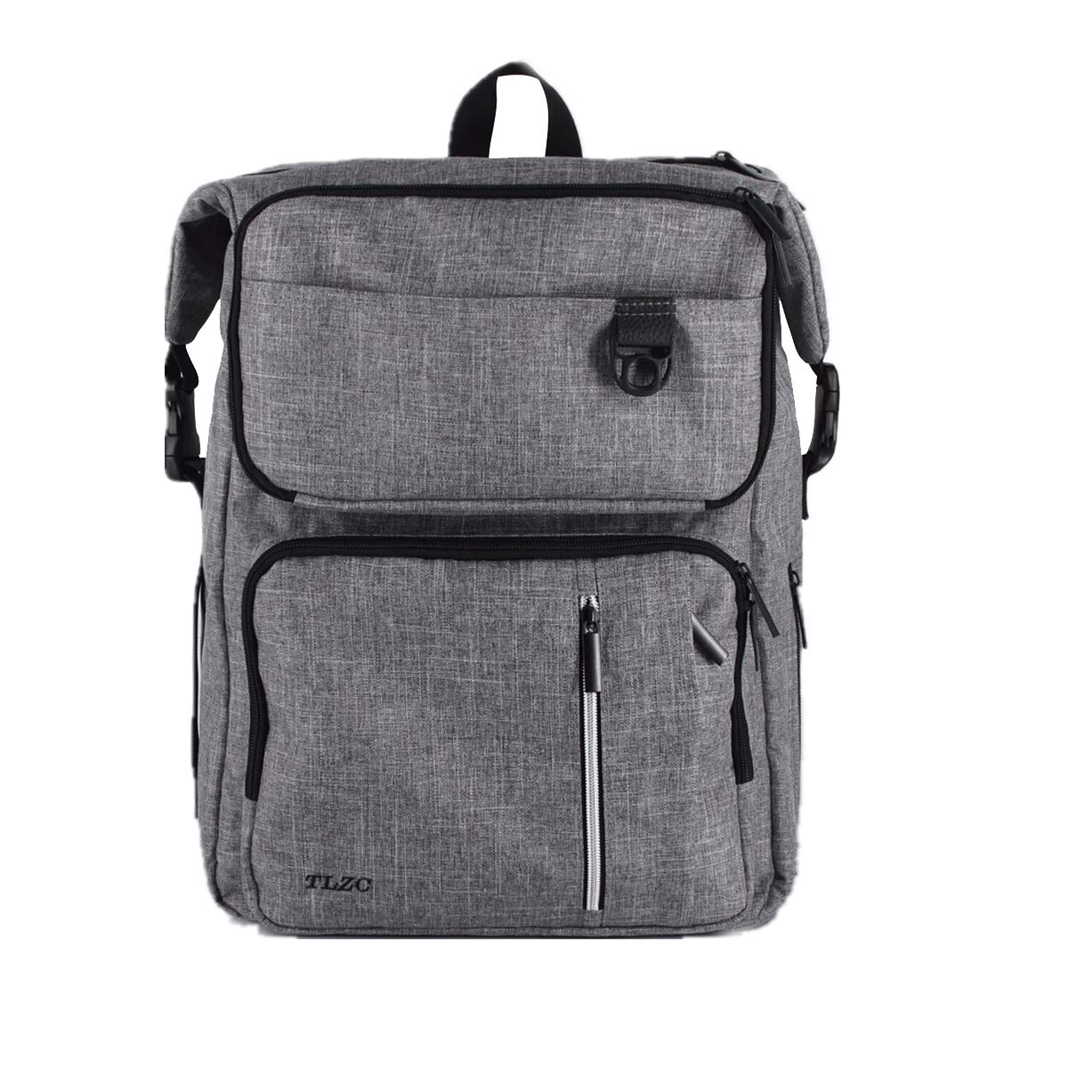 TLZCNappy Bag Baby Travel Multi-Function Backpack Durable Large Capacity Diaper Bag, Gray