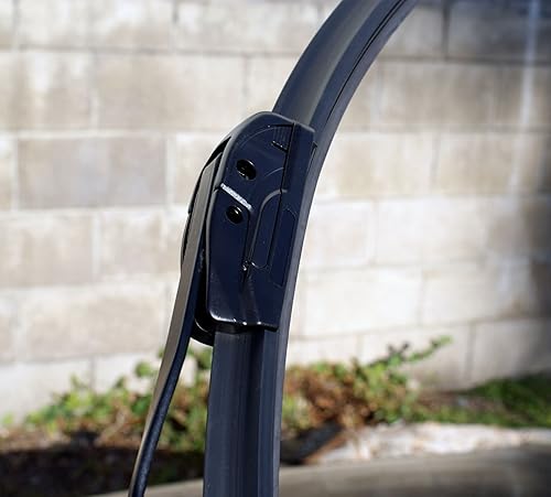 Miniatura 3 de TuningPros WBP-24-21 - Limpiaparabrisas sin soporte, 24 pulgadas (23.622in) lado del conductor y 21 pulgadas (20.669in), lado del pasajero, juego de