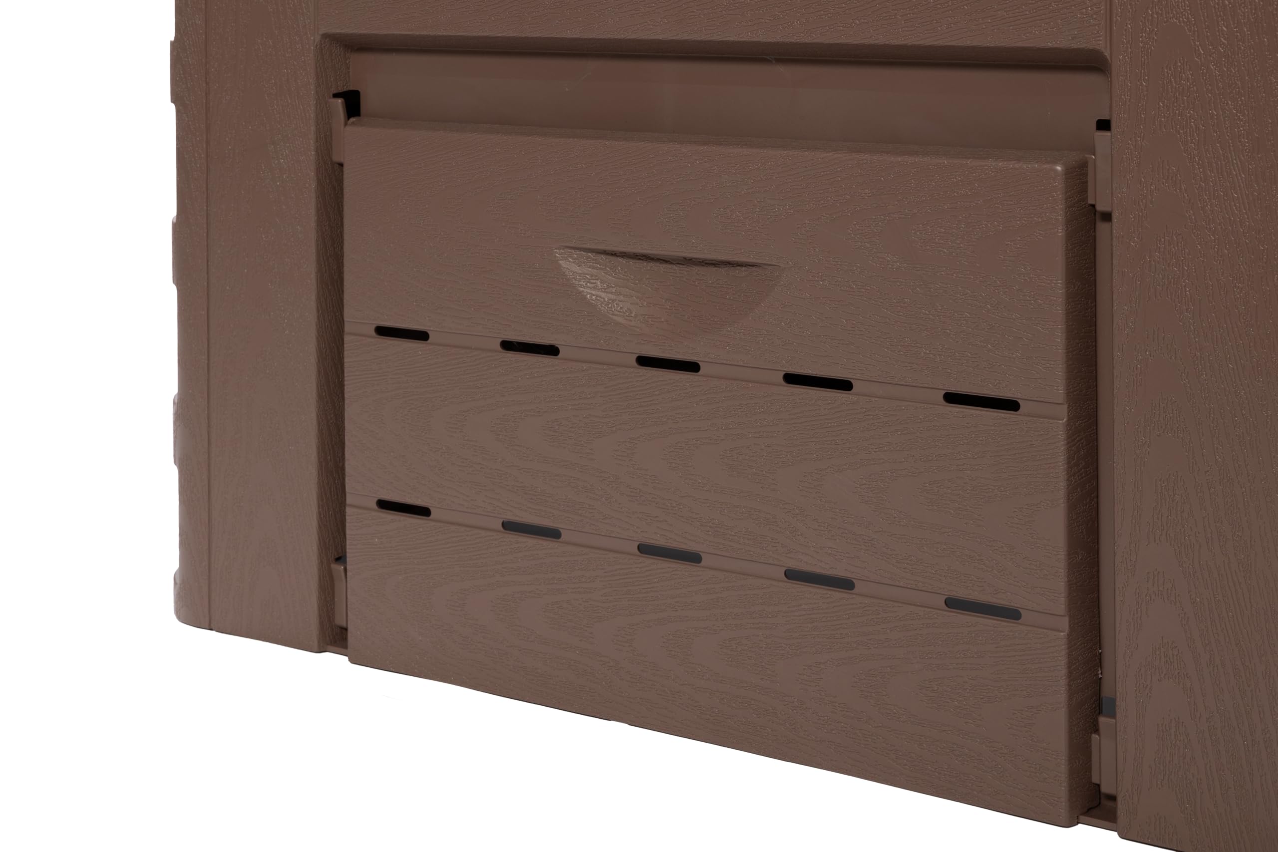 Thermoquick –Schnellkomposter Holz Pro-Line 400 L (L x B x H 65 x 65 x 101 cm, Farbe Braun, Leichter Aufbau durch Stecksystem, Bequeme Entnahme) 240002-015