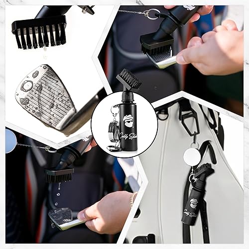 Miniatura 6 de Paquete de 2 cepillos de agua Caddy Splash Club Scrub Golf  Cepillo retráctil con cabeza de cerdas de nailon  Tubo de depósito antifugas  Botella