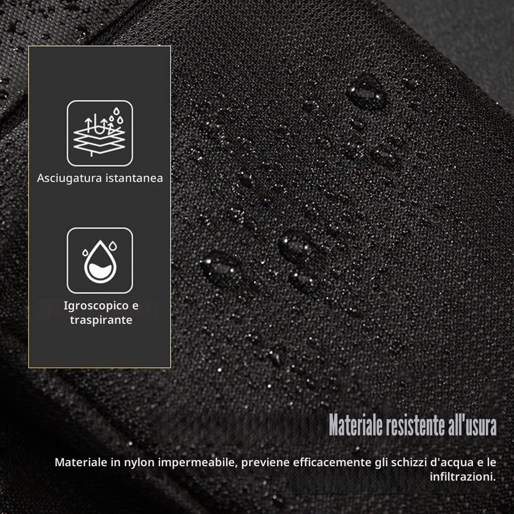 DONGKER Zaino Monospalla, Borsa a Tracolla Impermeabile in Nylon, Sling Bag Regolabile per Uomo Donna Viaggio Escursionismo