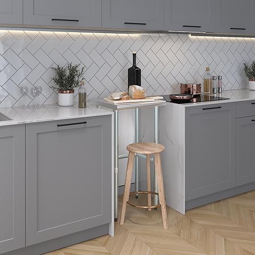 Vista 178 de Mesa de trabajo de acero inoxidable AmGood