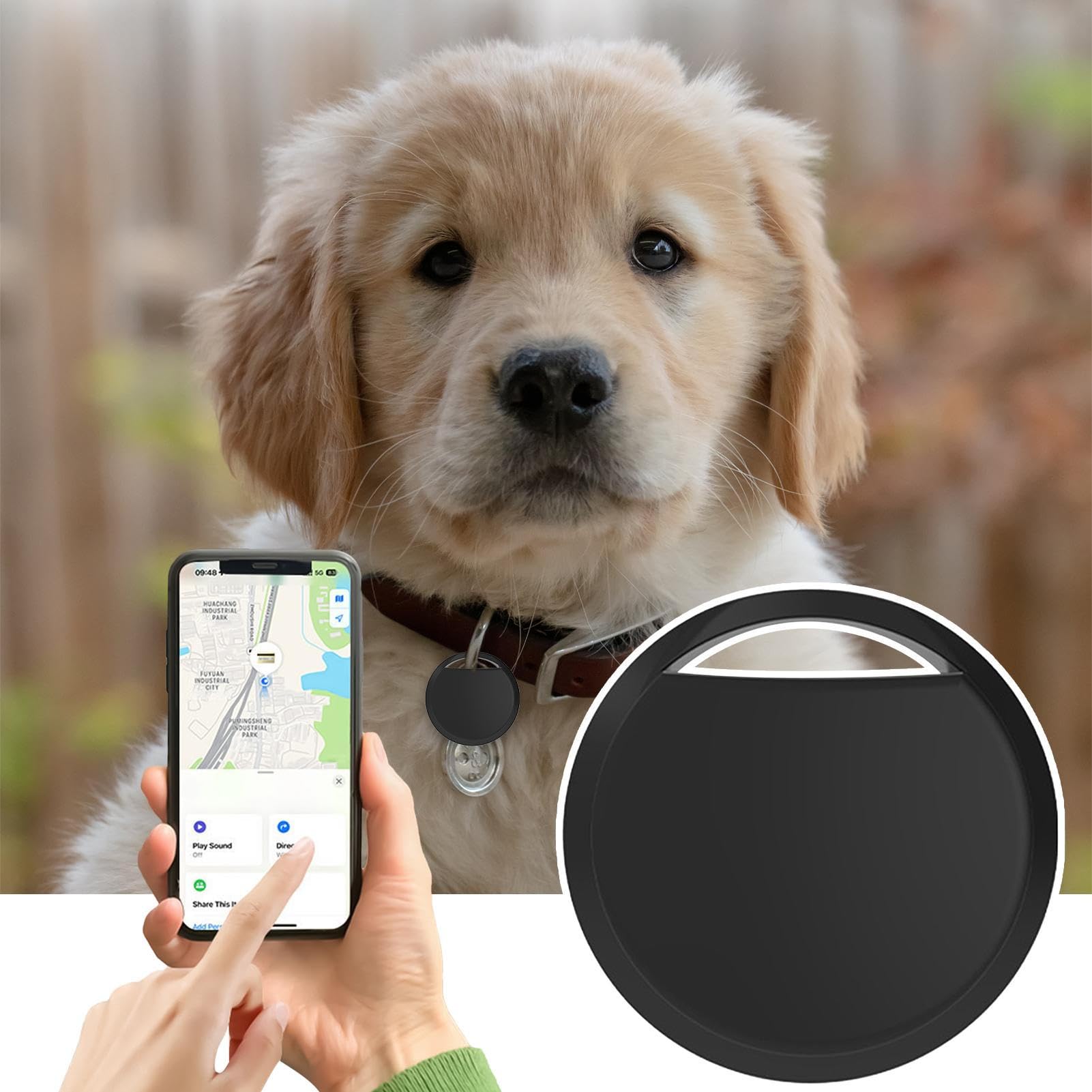 Inteligentny tracker GPS lokalizator psów kotów | Audio-wizualne alerty i dalekiego zasięgu geodetekcja do walizki, portfeli, kluczy, plecaka i zwierząt
