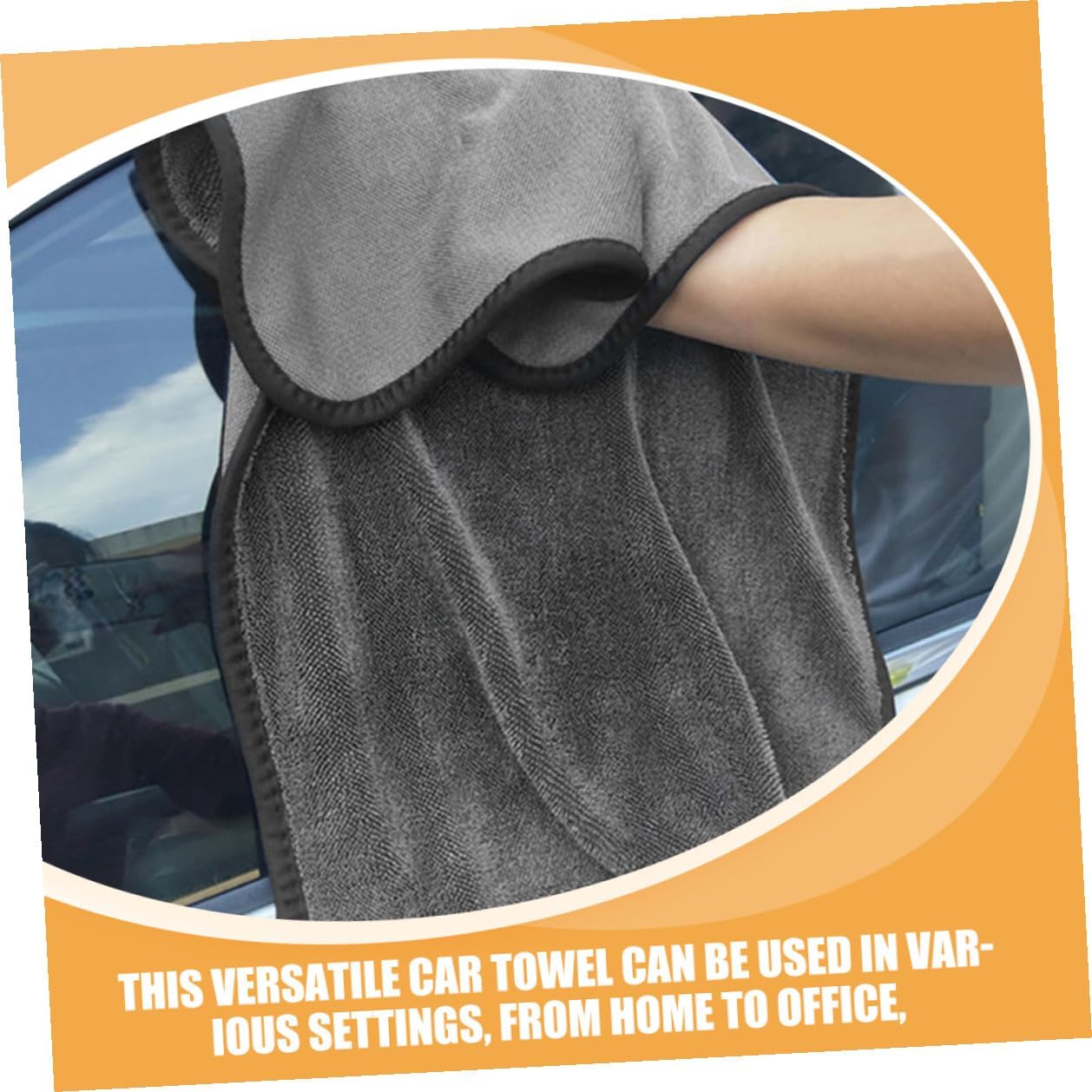 Auto Washing Towel for Car Window and Home Office Use Polyester