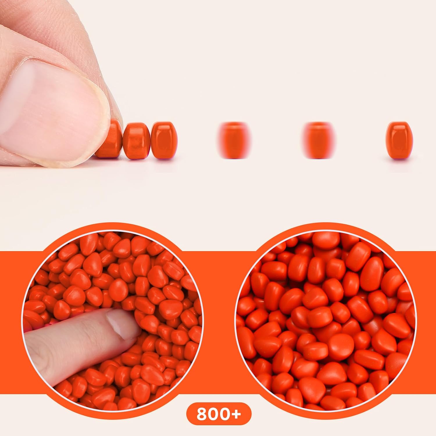 Ferrite Putty Orange 800+, Adult Sensory Desk Decor image 4
