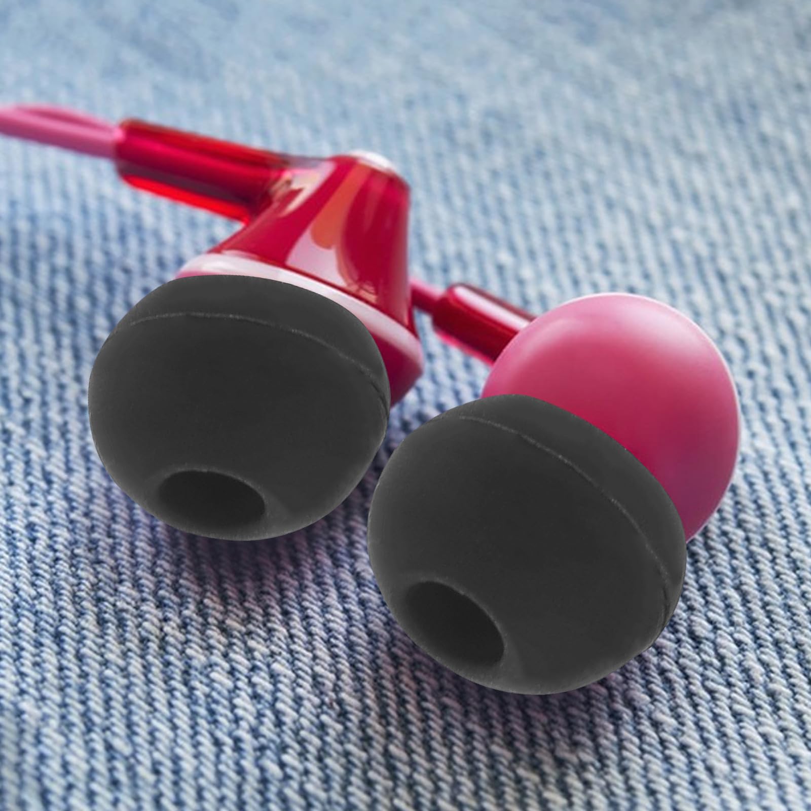 jojofuny 200 pezzi di cuscinetti auricolari di ricambio in silicone - cuscinetti auricolari morbidi per cuffie palestra ufficio sonno quotidiano viaggio