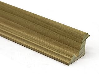 1 1/16" x 1 1/2" Poplar Hardwood Panel Molding, Decorative Trim (1, 2" - 4" Sample)
