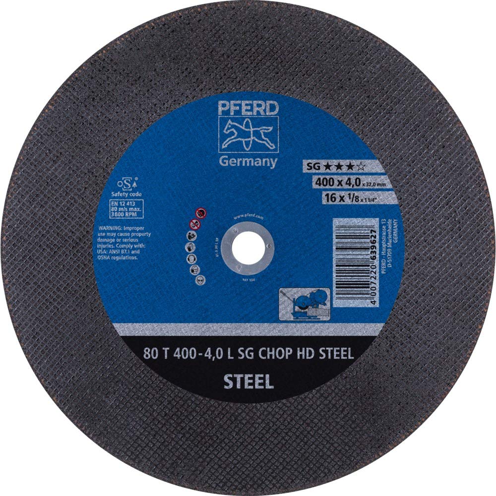 Disco da taglio PFERD CHOPSAW HD 80 T 400-4,0 L SG CHOP HD STEEL/32,0
