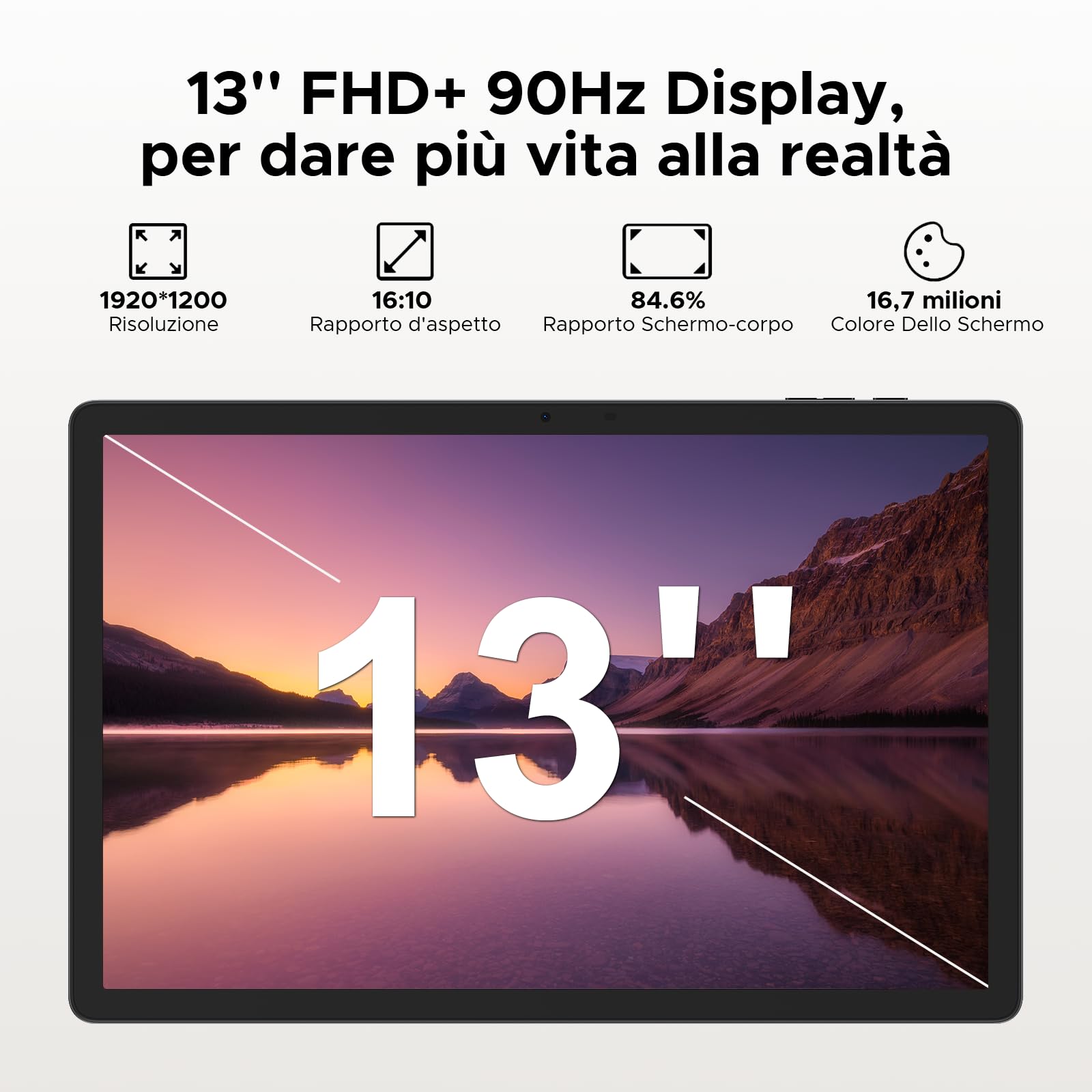 DOOGEE Tab E3 Pro Tablet 13 Pollici Helio G100, Android 15 Tablet con Tastiera 11000mAh 18W 4G LTE Dual Card Slots, 32GB RAM+256GB ROM(TF 2TB), 13MP+ 8MP 90Hz Quattro Altoparlanti, Oro