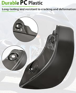 Wide Wind Deflector for Harley Touring 15-21 Accessories, Smoked