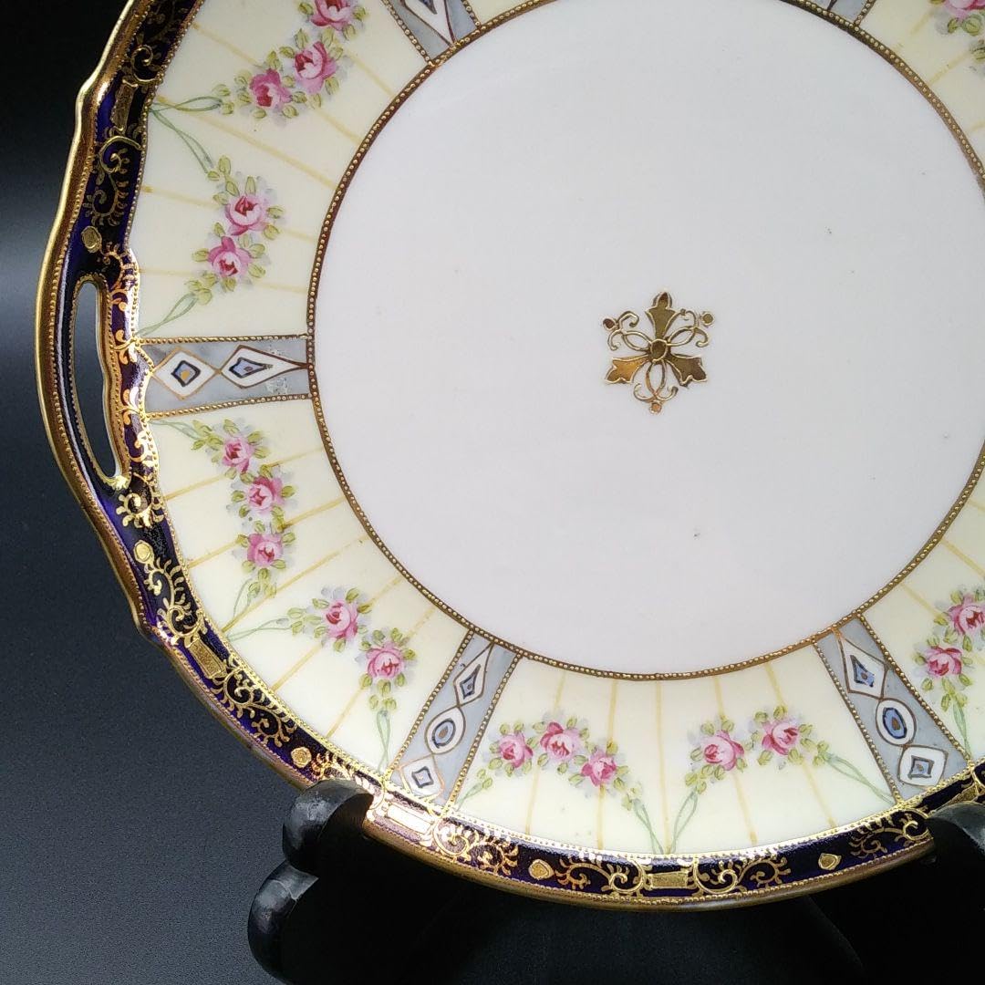 オールドノリタケ ネオクラシック 薔薇 装飾 サービングプレート