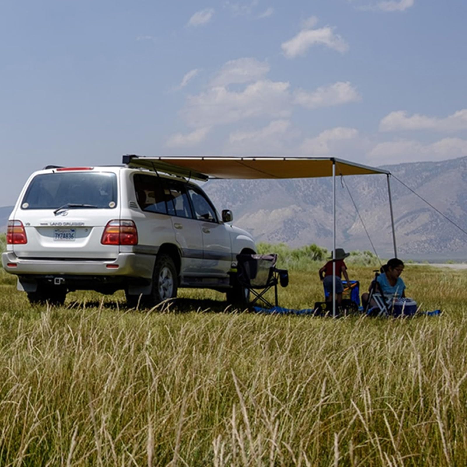 Toldo Camper Furgoneta Lateral, toldo impermeable para coche con panel de pared lateral, toldo extraíble para vehículos, altura ajustable,toldos para vehículos recreativos para SUV/camioneta/furgoneta