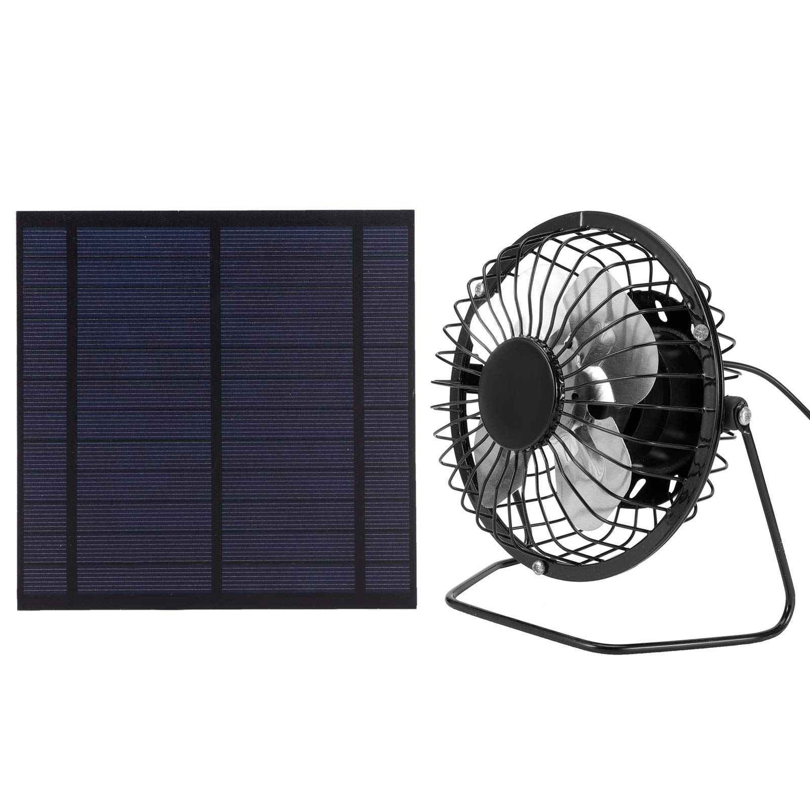 Solar Panel Solar Cell with Fan 5W, 6V PV System Solar Solar Panel for greenhouses, kennels, Trailers, RVs-image-45