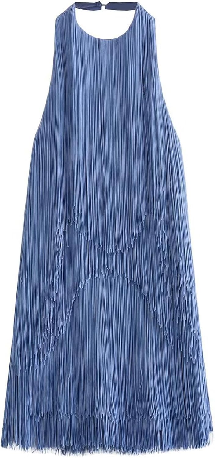 ECDAHICC Women’s Dresses Flapper Dresses 20s Gatsby with All-Over Fringe Mini Dresses - Image 5