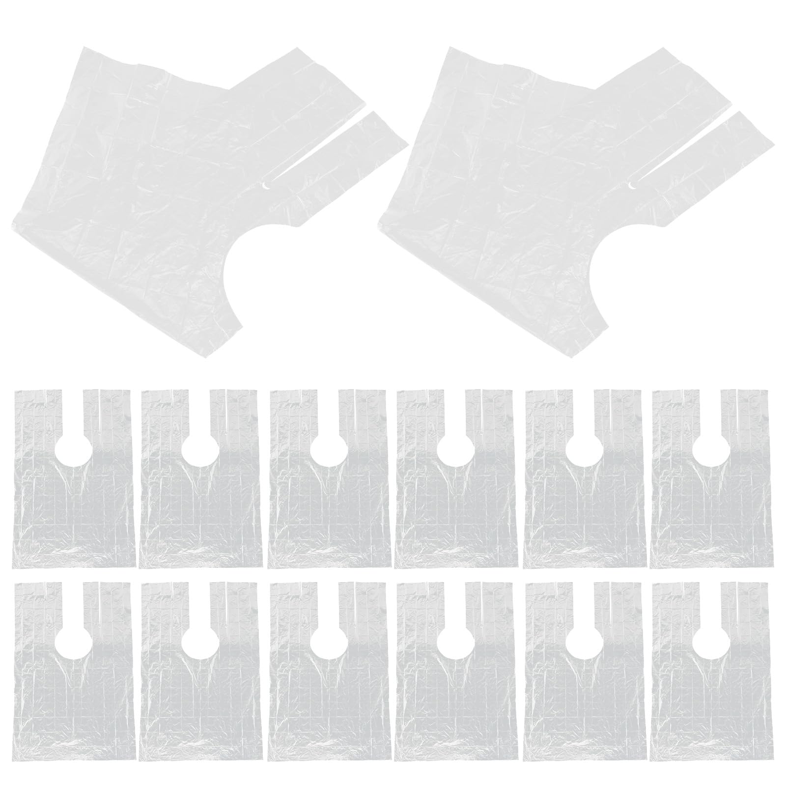 Beaupretty 200 Blätter Friseurumhang Einweg PE Folie Umhang Wasserdichter Anti Öl Färbeumhang Friseursalonumhang Haar Färben Schutzanzug für Barbier Zuhause Einzeln Verpackt 8,5 x 6,5cm