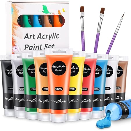 Wostoo Colori Acrilici Kit Di 13 Pezzi Professionali Dipingere Set Pittura Include 10 Tubetti Da 120ml 3 Pennelli Facile Da Mescolare Colori Vibranti Colore Acrilico Per Roccia Legno Ceramica Amazon It Casa E Cucina Wostoo Colori Acrilici Kit Di 13 Pezzi Professionali Dipingere Set Pittura Include 10 Tubetti Da 120ml 3 Pennelli Facile Da Mescolare Colori Vibranti Colore Acrilico Per Roccia Legno Ceramica Amazon It Casa E Cucina