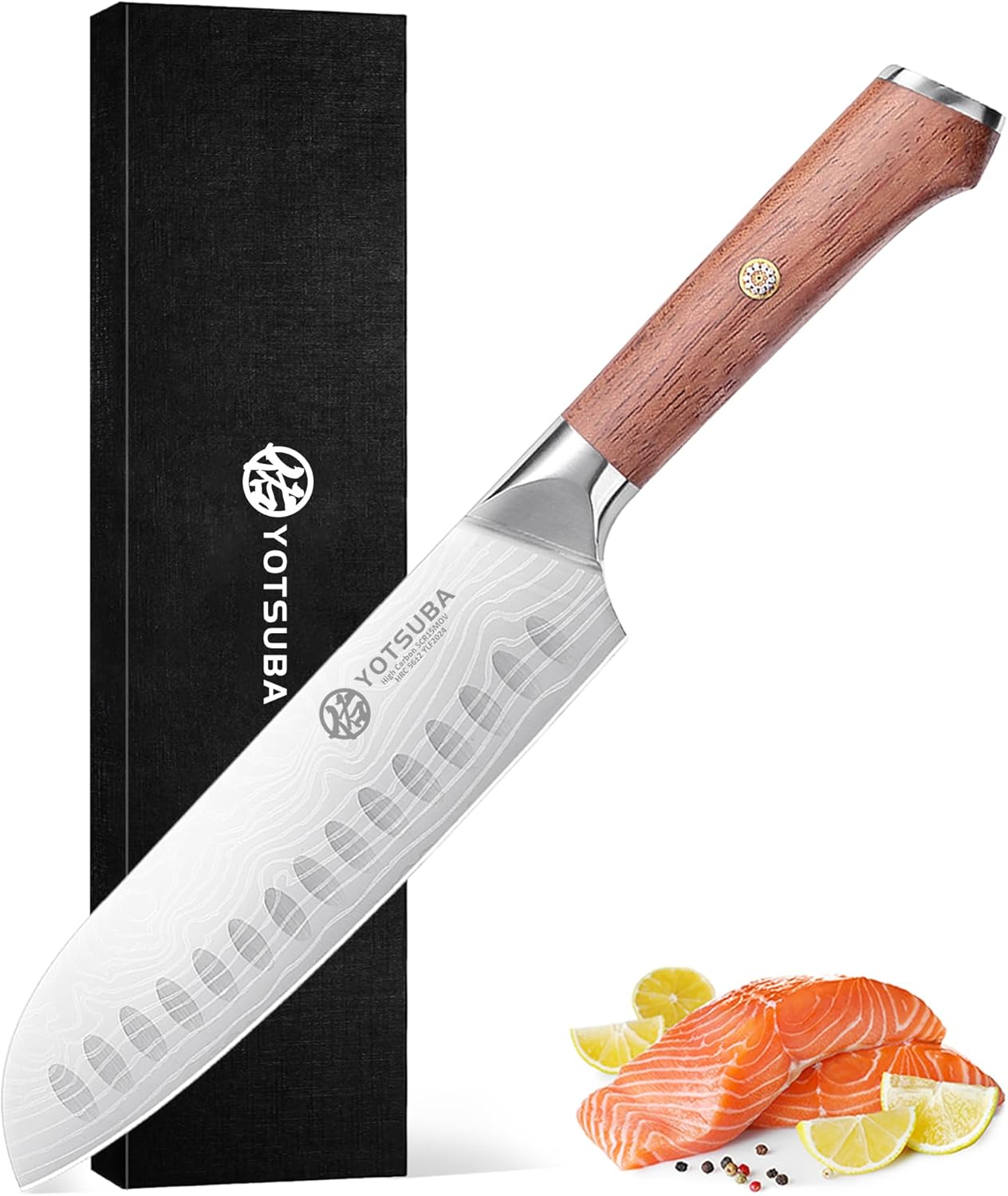 YOTSUBA Santoku Knife, 7 Inch Kitchen Knife, Sharp...