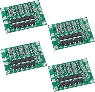 4PCS 4S 40A Li-ion Lithium Battery BMS Protection Board with Balance Charger 14.8V/16.8V PCB Module Featuring Over-Current and Temperature Protection for Drill Motors and Power Tools