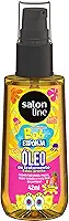 Salon Line Bob Esponja SOS Cachos, Óleo de Tratamento Capilar Infantil, 42ml, Perfume de Abacaxi, Hidratante e Condicionante
