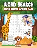 Word Search for Kids Ages 6 - 8: 100 Large Print Word Search Puzzles with Fun Themes and Coloring Pictures (Activity Books)